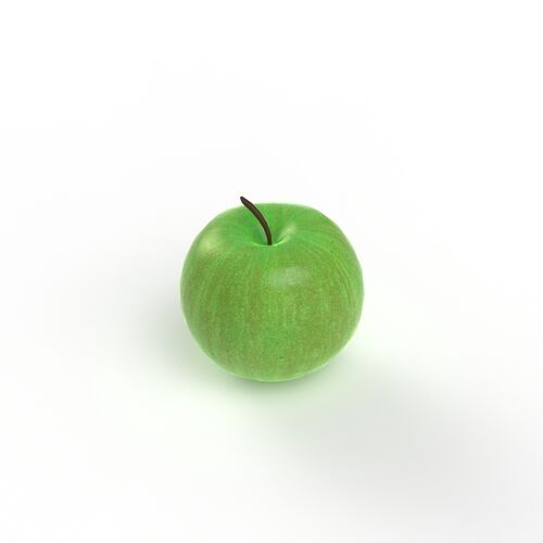 Fruit Green Apple 01 3D Model