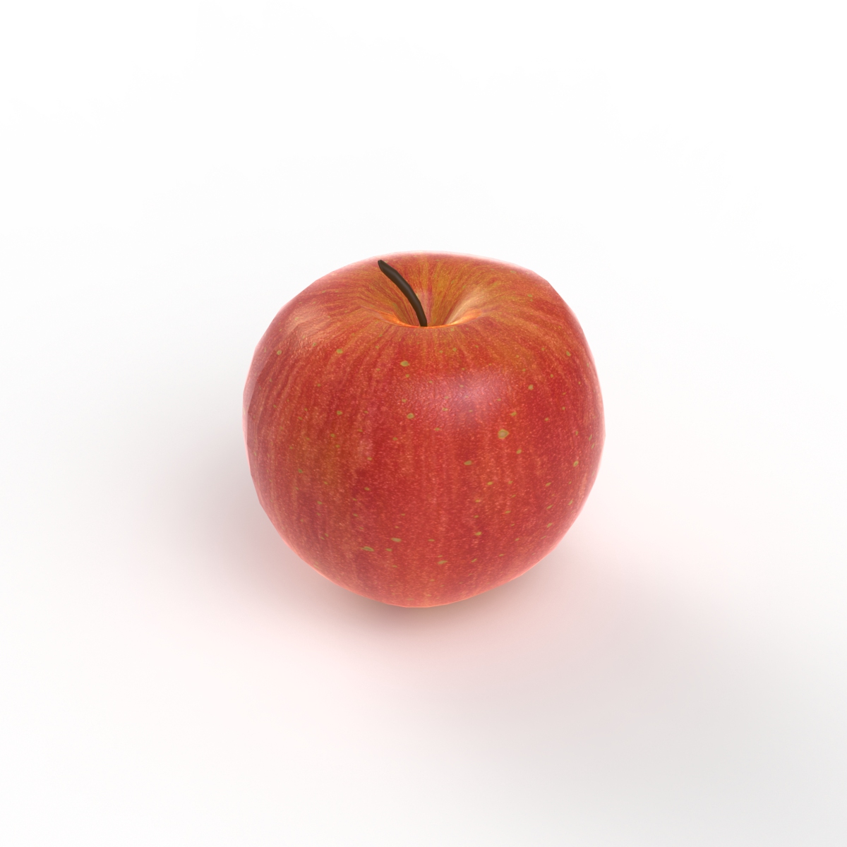 Fruit Red Apple 02 3D Model