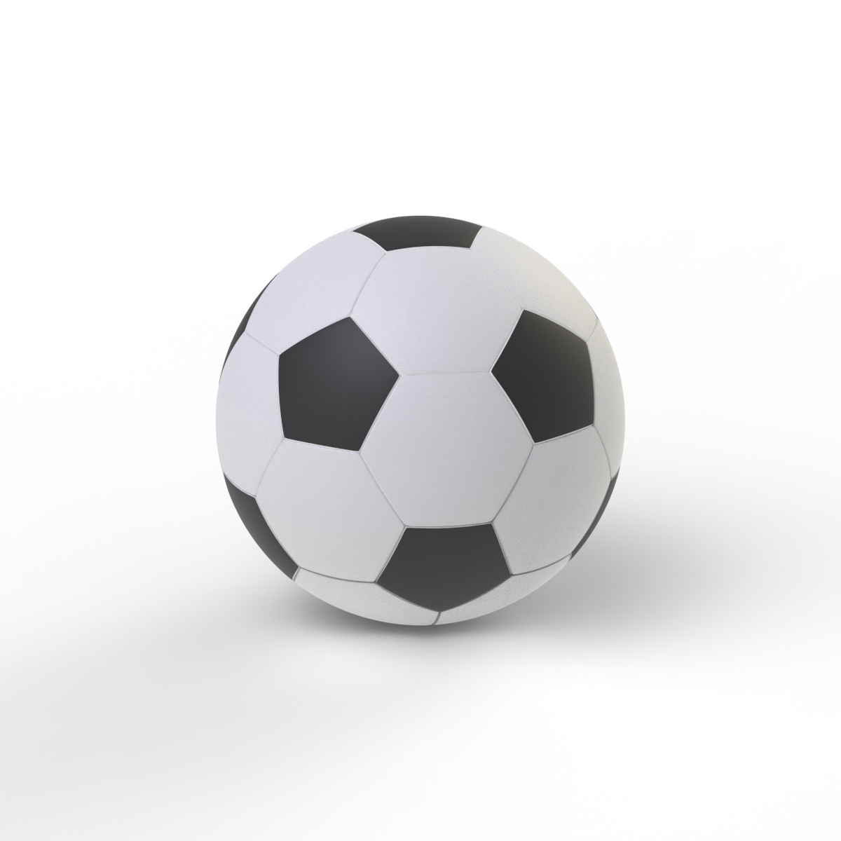 Soccer Classic Black And White Ball 01 3D Model