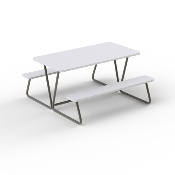 Table For Garden Bench 01 3D Model