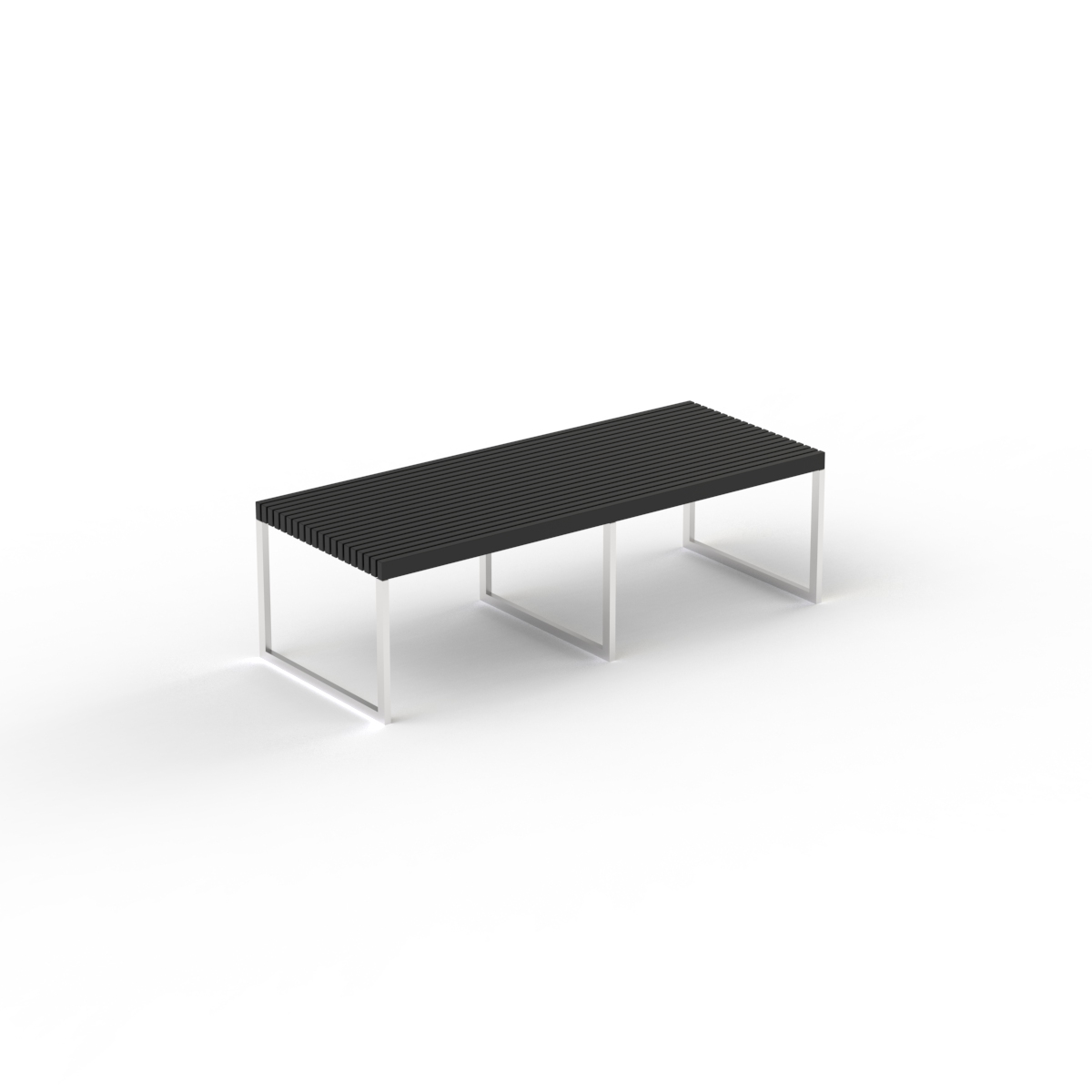 Locker Room Bench 01 3D Model