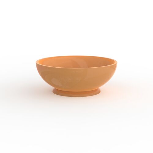 Ceramic Orange Round Bowl 01 3D Model