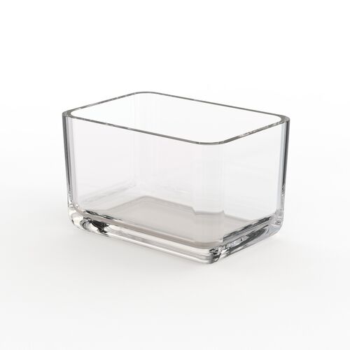 Squared Glass Bowl 01 3D Model