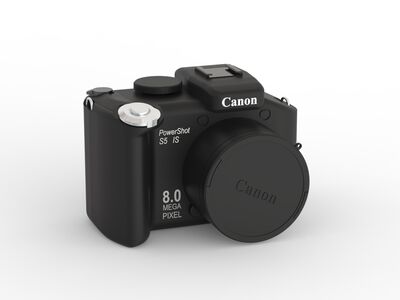 Canon Powershot S5 01 3D Model Camera 3D Model