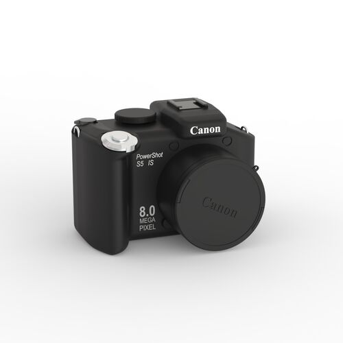 Canon Powershot S5 01 3D Model Camera 3D Model