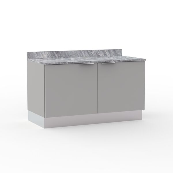 Grey Stone Top Kitchen Cabinet 01 3D Model
