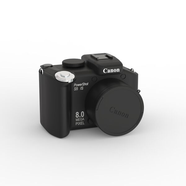 Canon Powershot S5 01 3D Model Camera 3D Model