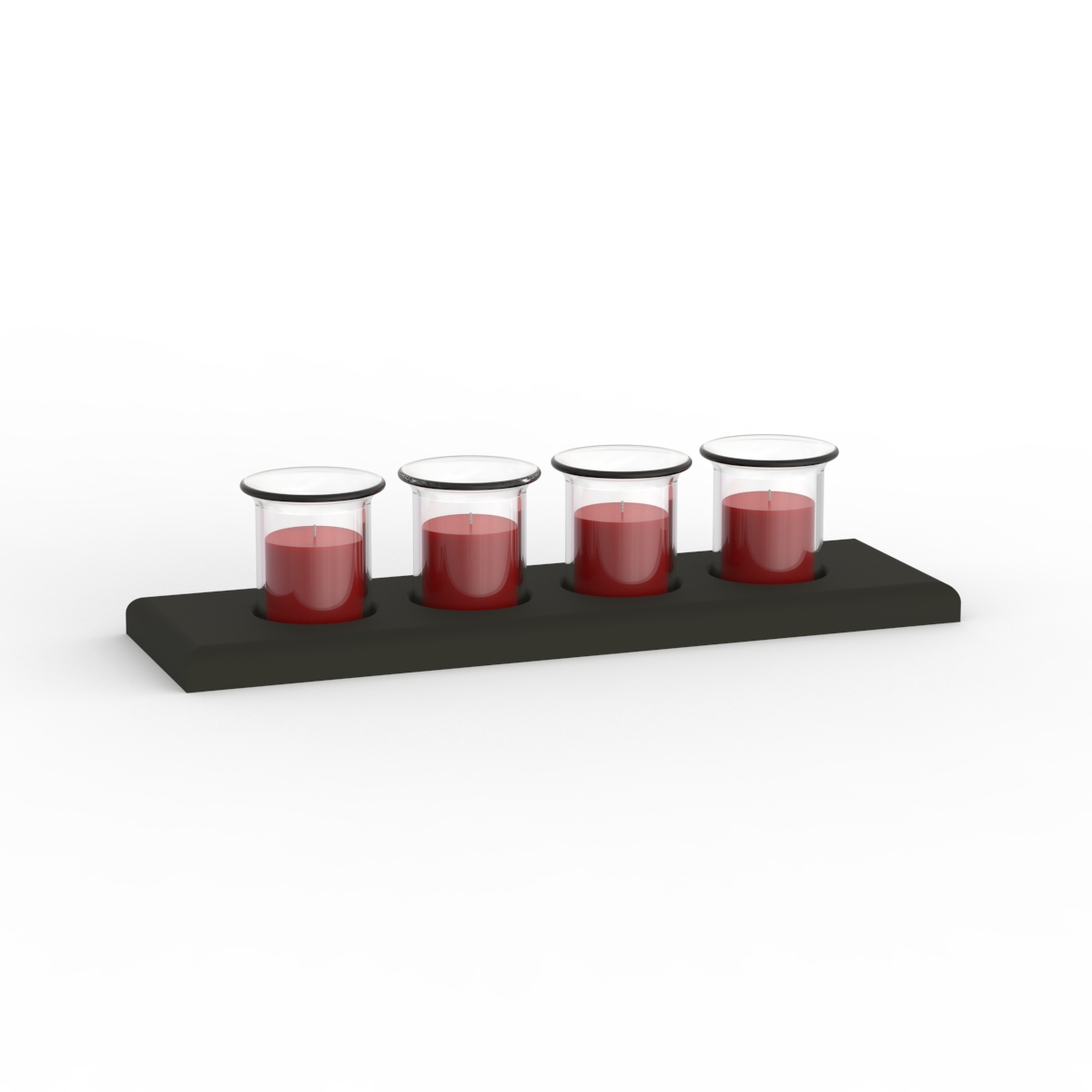 Pot Set Candle 02 3D Model