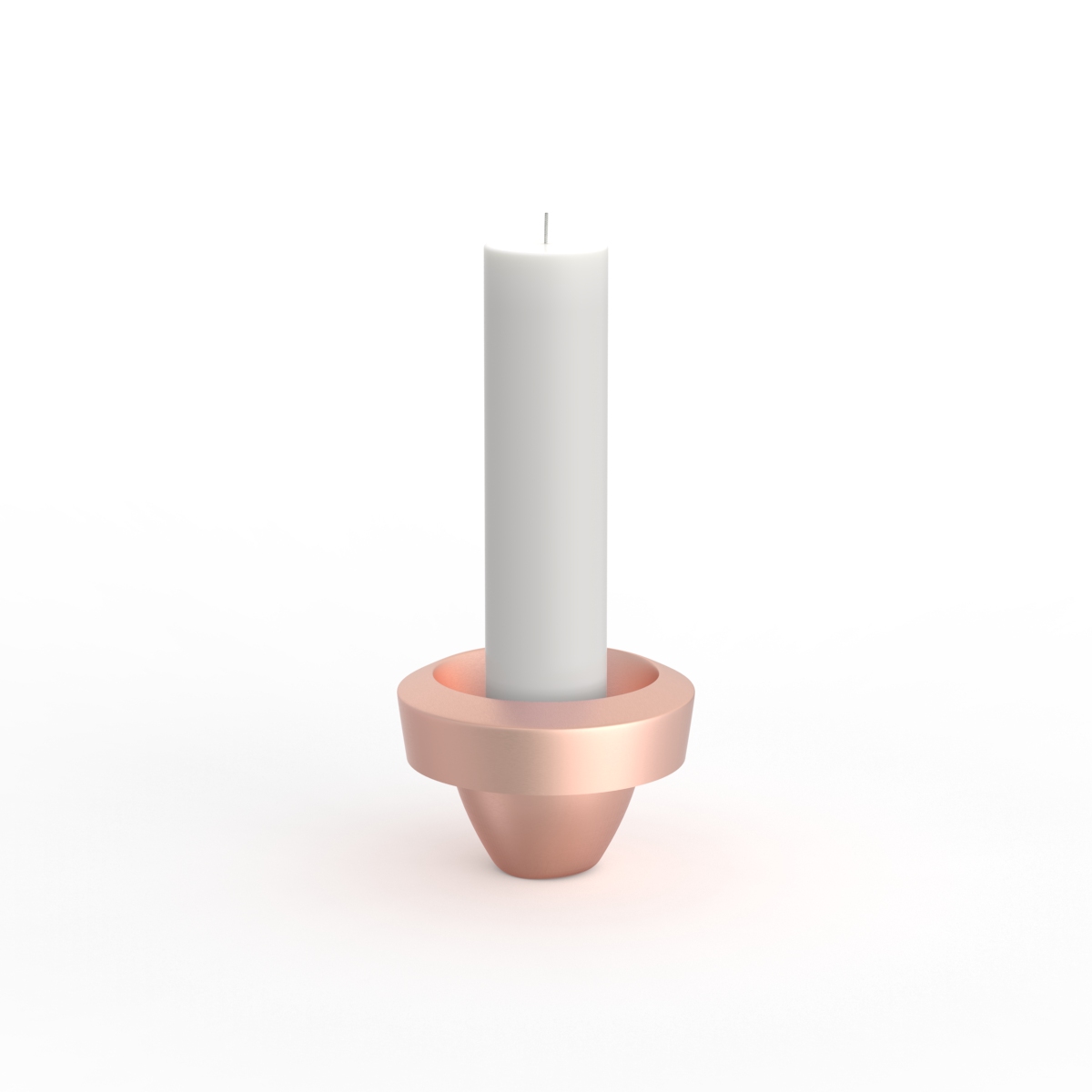 White Candle 02 3D Model