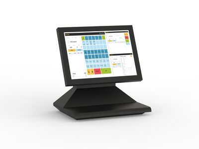 Black Plastic Cashier 02 3D Model