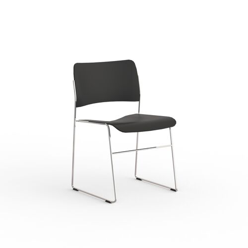 Modern Metal Structure And Plastic Seat Chair 07 3D Model