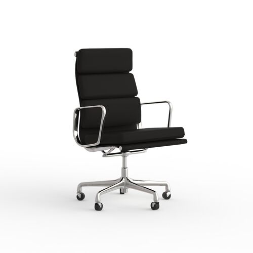 Office Metal And Leather Chair 03 3D Model