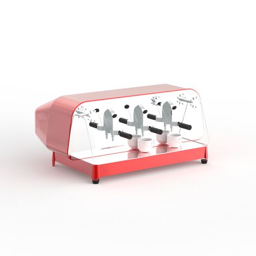Machine Classic Red Coffee 01 3D Model