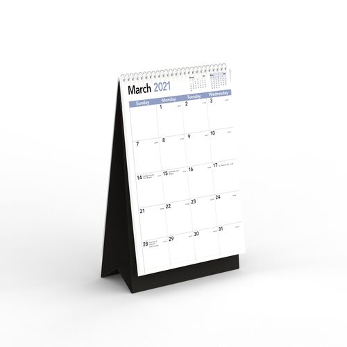 Paper Calendar Desk 01 3D Model