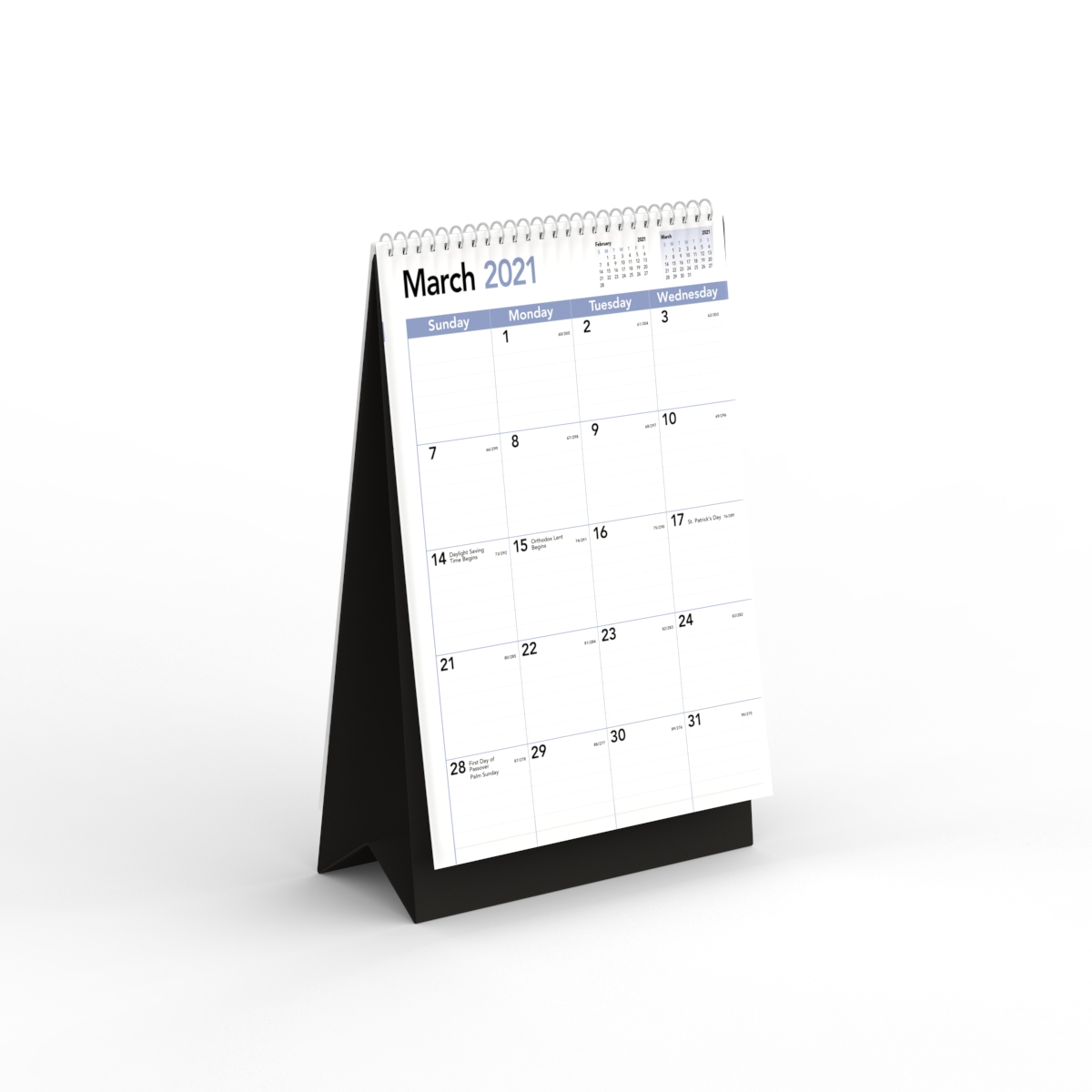 Paper Calendar Desk 01 3D Model