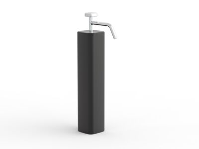 Soap Plastic Black Dispenser 01 3D Model