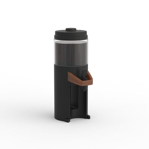 Coffee Plastic Black Dispenser 01 3D Model