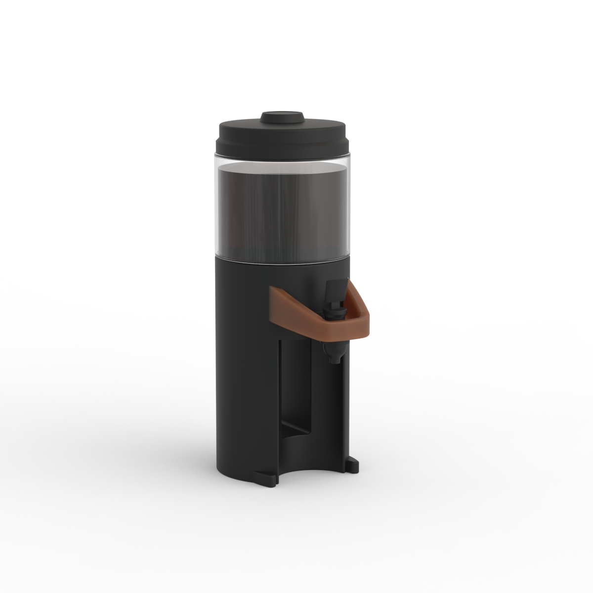 Coffee Plastic Black Dispenser 01 3D Model