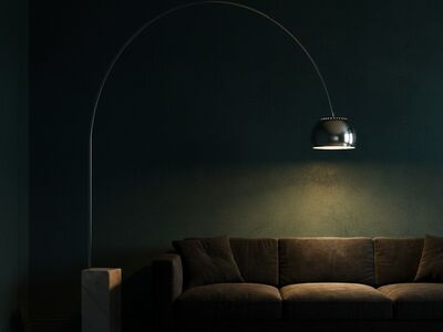 Flos Arco Floor Lamp 3d Model Dark Luxury Interior