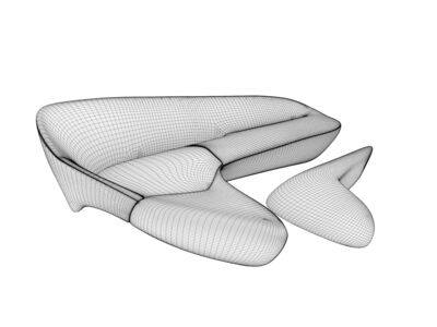 B&BItalia MoonSystemSofa 3DMShaded