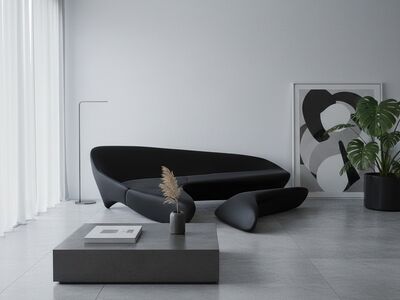 Bb Italia Moon System Sofa 3d Model Editorial Interior