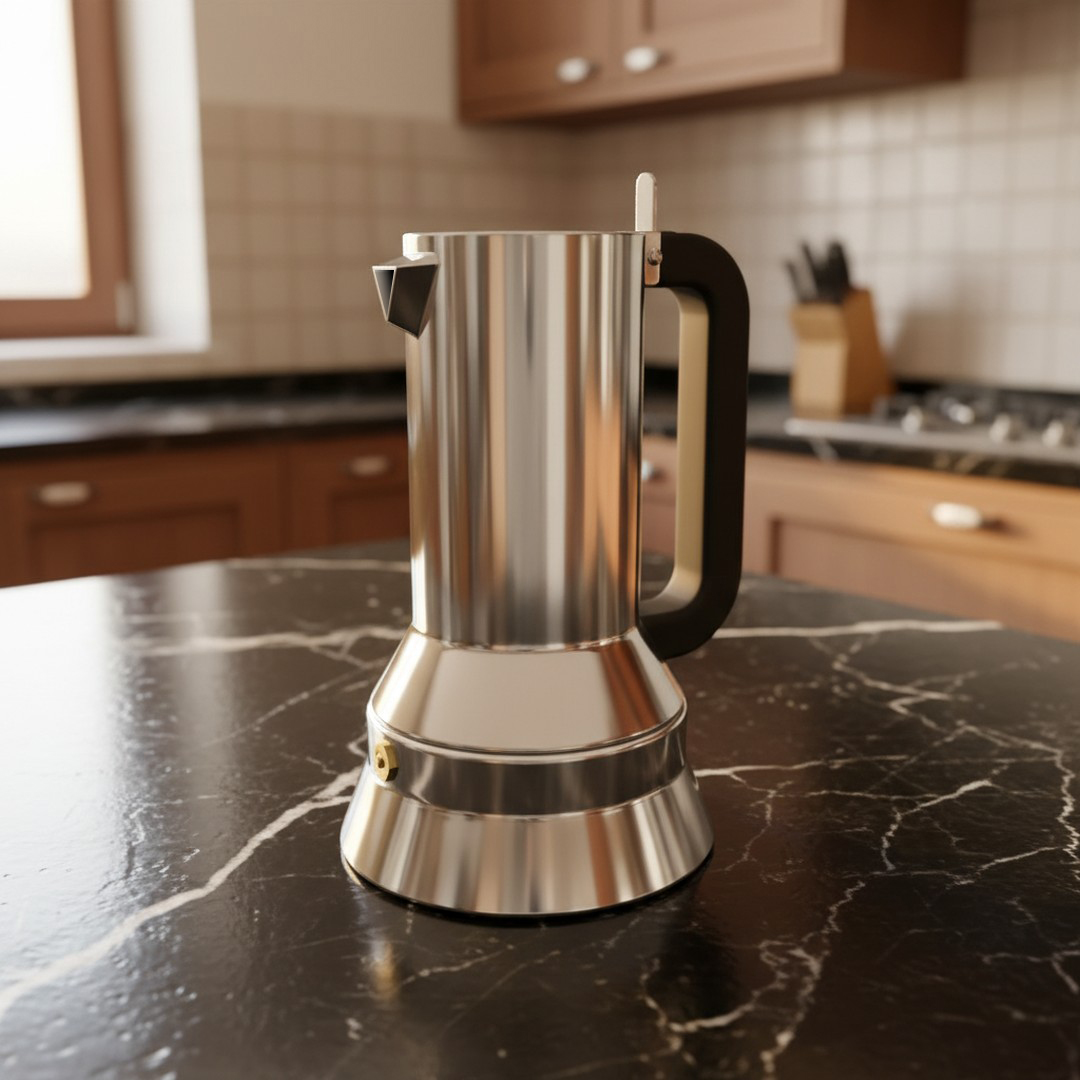 Alessi_Moka 9090_3 cups 3D Model