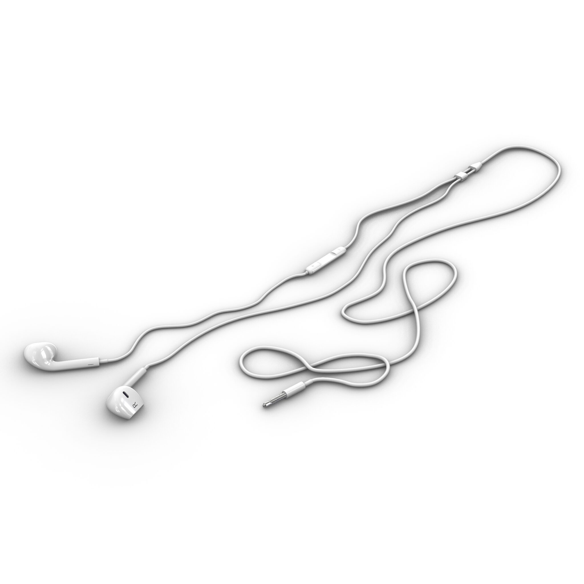 Apple_Wire Earbuds 3D Model