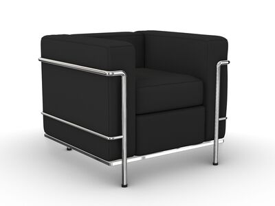 Cassina LC2 Armchair RhinoRender