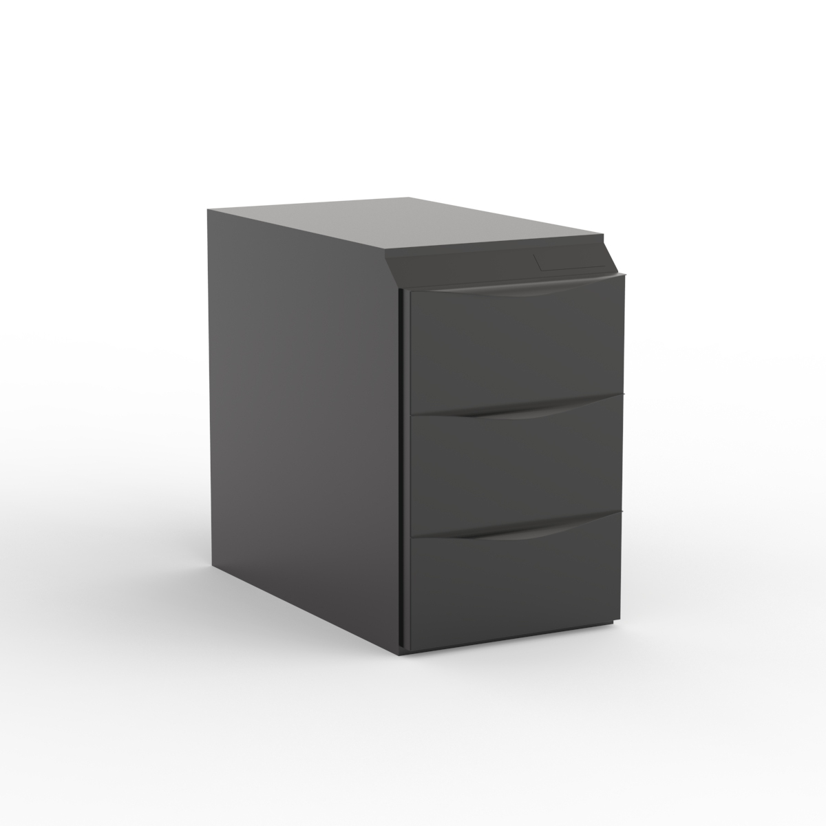 Black Under Counter Drawer 01 3D Model