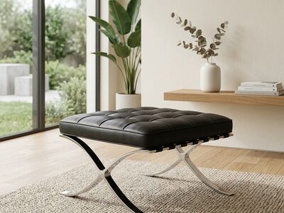 Knoll Barcelona Stool 3D Model Modern Warm Minimal Interior