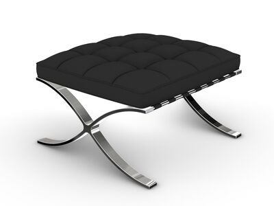 Knoll Barcelona Stool RhinoRender
