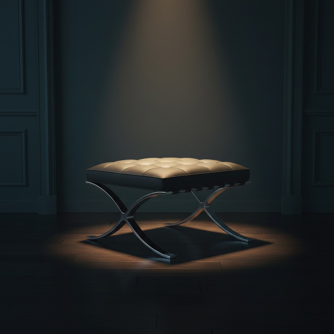 Knoll_Barcelona Stool 3D Model