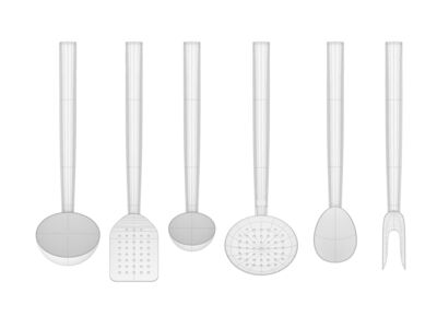 Alessi Brigata Set Rhino3DMShaded