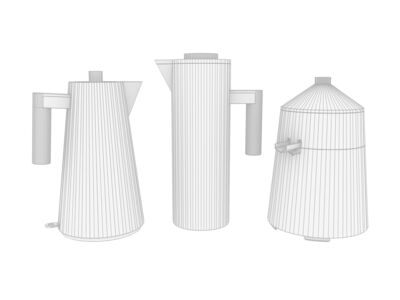 Alessi PlissÃ© Set Rhino3DMShaded
