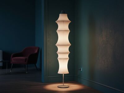 Artemide Falkland Floor Lamp 3D Model Moooi Dark Drama Interior