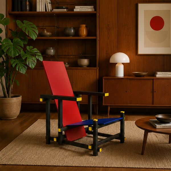 Red & Blue Chair 3D Model