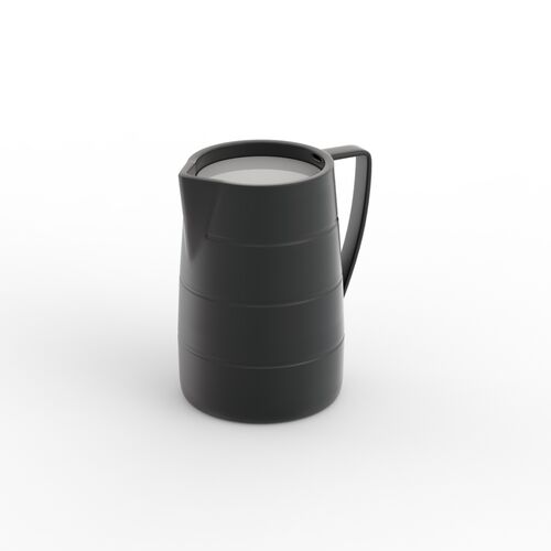 Milk Ceramic Black Jar 01 3D Model