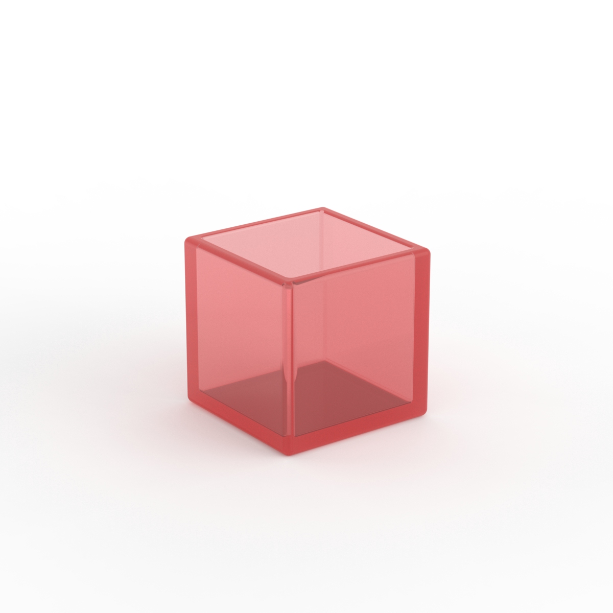 Glass Red Jar 01 3D Model