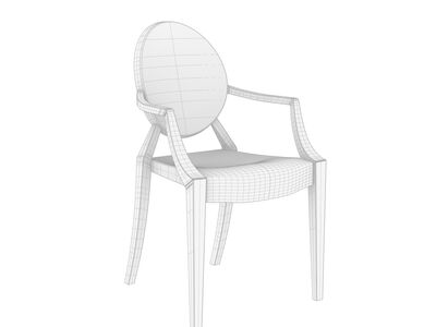 Kartell Louis Ghost Chair Rhino3DMShaded