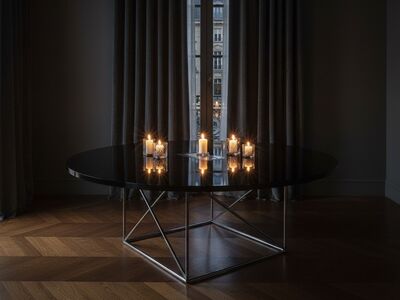 Cassina 015 Lc15 Table 3D Model Boutique Hotel Private Dining Interior