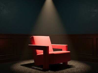 Cassina 637 Utrecht Armchair — dark luxury interior lifestyle 3D model