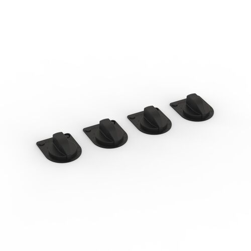 Knobs Black Kitchen 01 3D Model