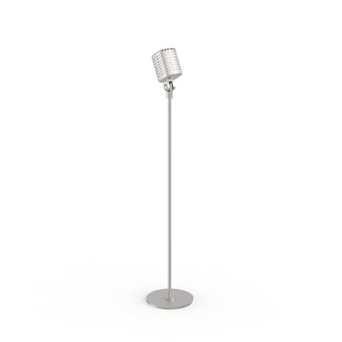 With Stand Metal Microphone 01 3D Model