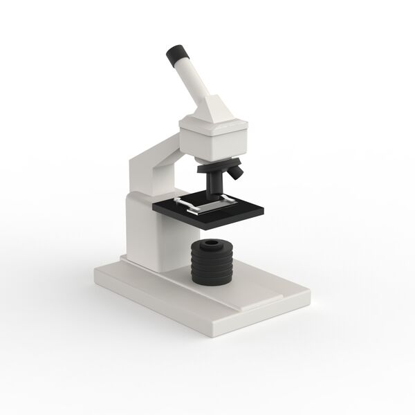 White Microscope 01 3D Model