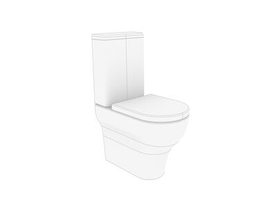 Olympia Ceramica Clear Pan WC CC Rhino3DMShaded