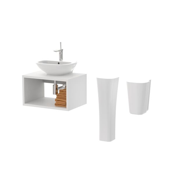 Olympia Ceramic Clear WashBasin 01 3D Model