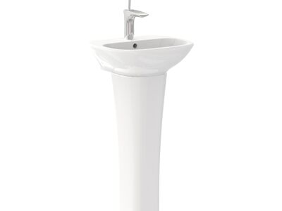 Clear WahsBasin 45 Pedestal