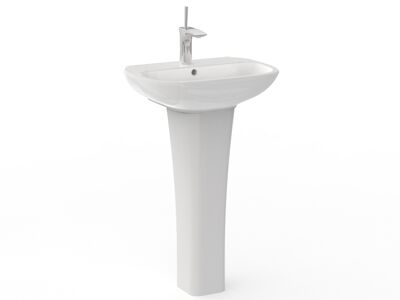 Clear WahsBasin d55 Pedestal