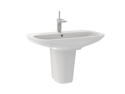 Clear WahsBasin 75-45-14 Wall Hung Pedestal