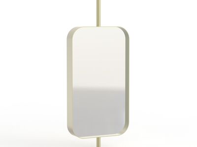 Metal Frame Rectangular Mirror 02 3D Model